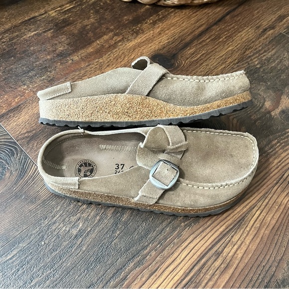 Women’s Birkenstock Buckley Suede Mules Size 37 US 6-6.5 - Picture 2 of 4
